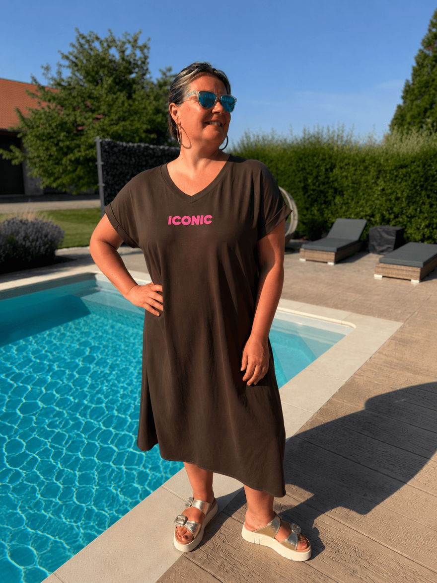 Robe Longue Grande Taille Iconic Fluo Vivichy Made in Italie | Marina & Paloma