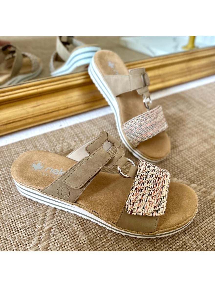 Claquette Confortable Rieker V06P9-60 Cuir à Scratch Femme | Marina & Paloma