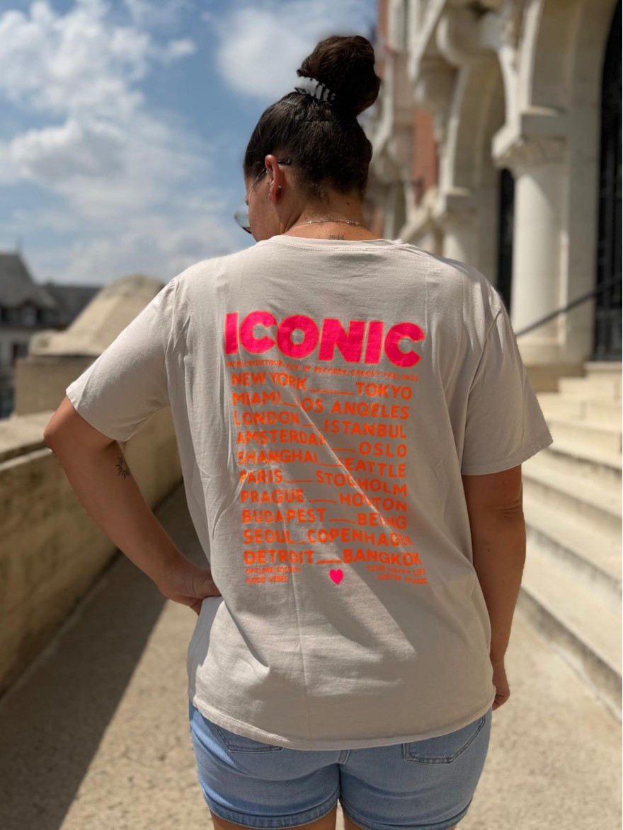 Tee Shirt Iconic Fluo Vivichy Grande Taille Made in Italie | Marina & Paloma
