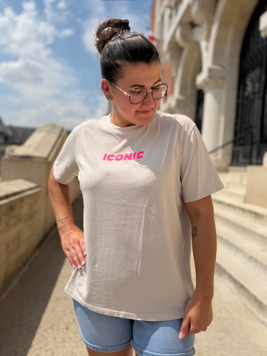 Tee Shirt Iconic Fluo Vivichy Grande Taille Made in Italie | Marina & Paloma