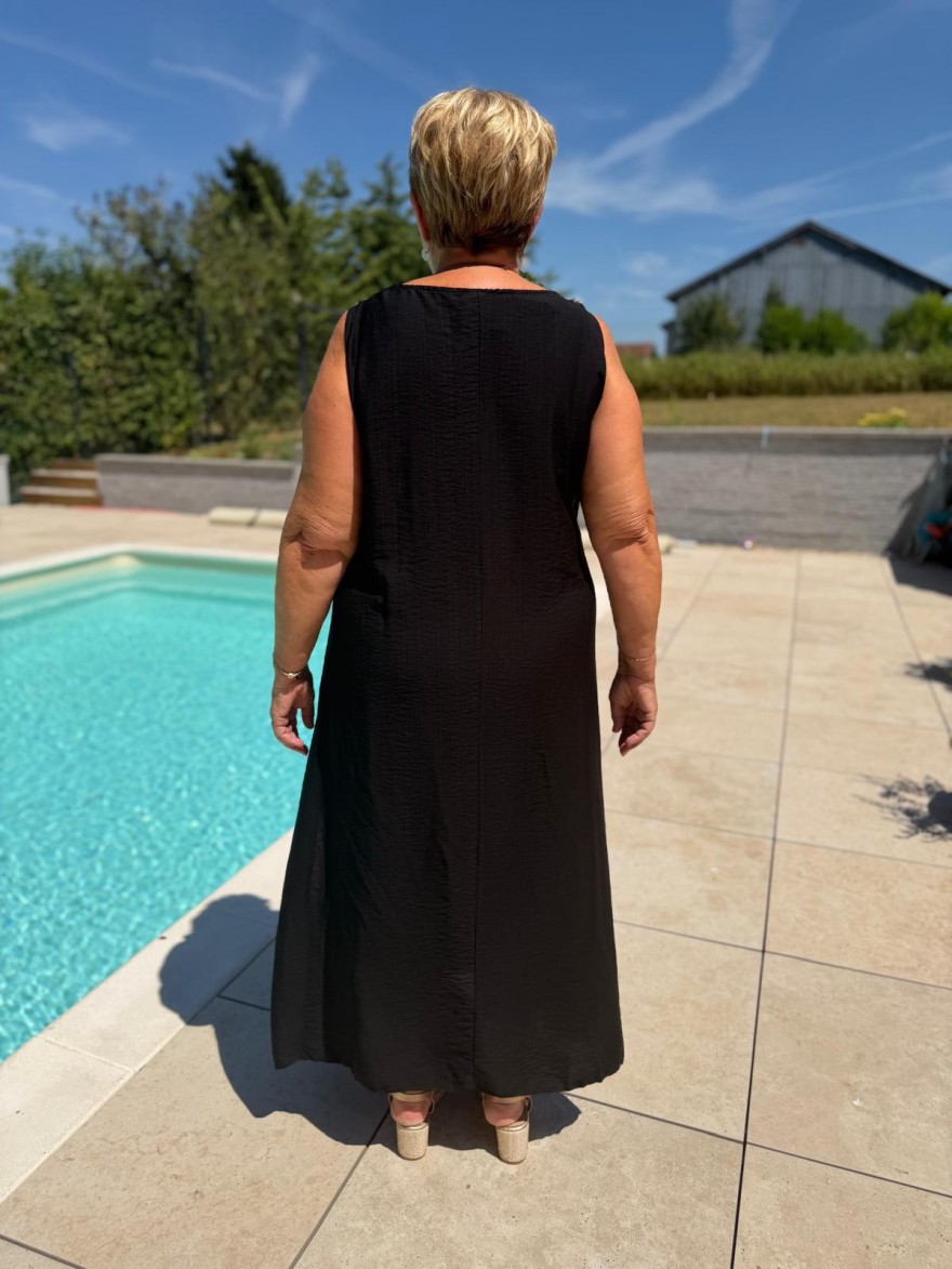 Robe Longue Légère Grande Taille à Broches Soleil | Marina & Paloma
