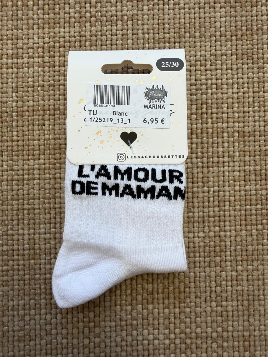 Chaussettes L'Amour de Maman Enfant | Les Sacachaussettes | Marina & Paloma