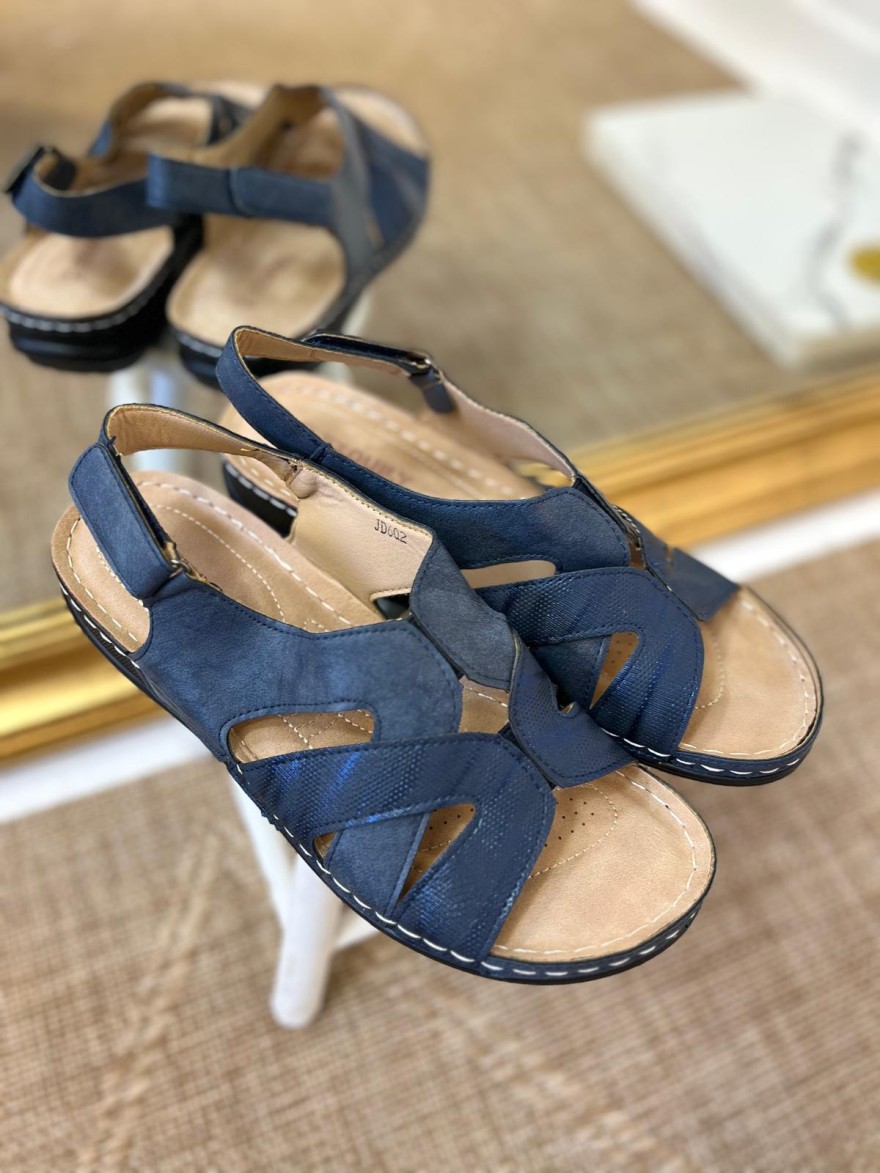 Nu-Pieds Confortables Bleu Marine Femme à Petit Prix | Marina & Paloma
