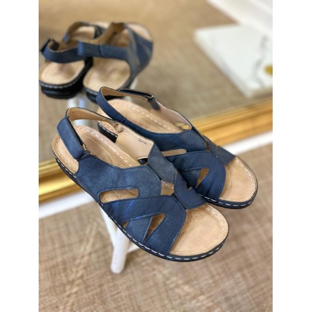 Nu-Pieds Confortables Bleu Marine Femme à Petit Prix | Marina & Paloma