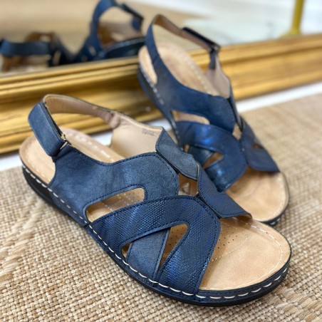 Nu-Pieds Confortables Bleu Marine Femme à Petit Prix | Marina & Paloma