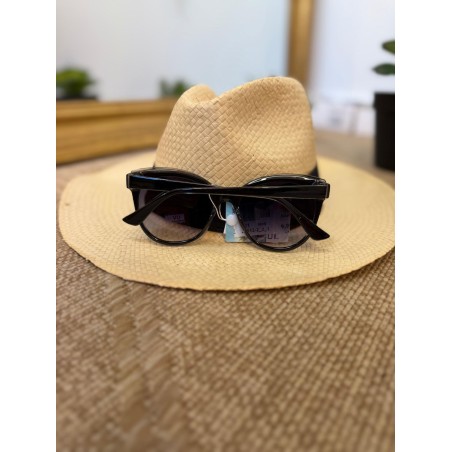 Lunettes de Soleil Rondes Noires Femme Vintage | Marina & Paloma