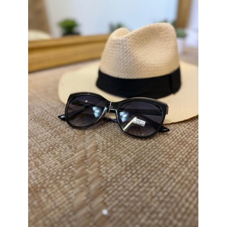 Lunettes de Soleil Rondes Noires Femme Vintage | Marina & Paloma
