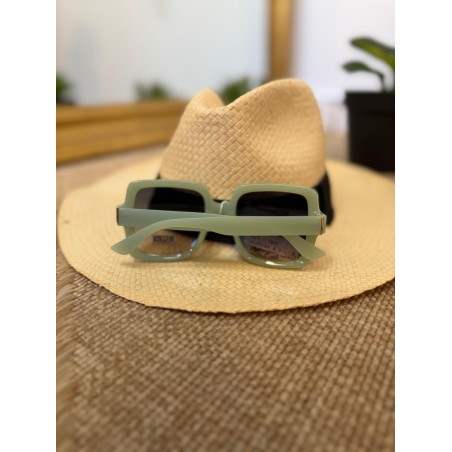 Lunettes de Soleil Carrées Vert Sauge Femme | Marina & Paloma