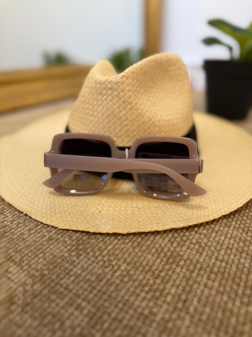 Lunettes de Soleil Carrées Chocolat Femme | Marina & Paloma