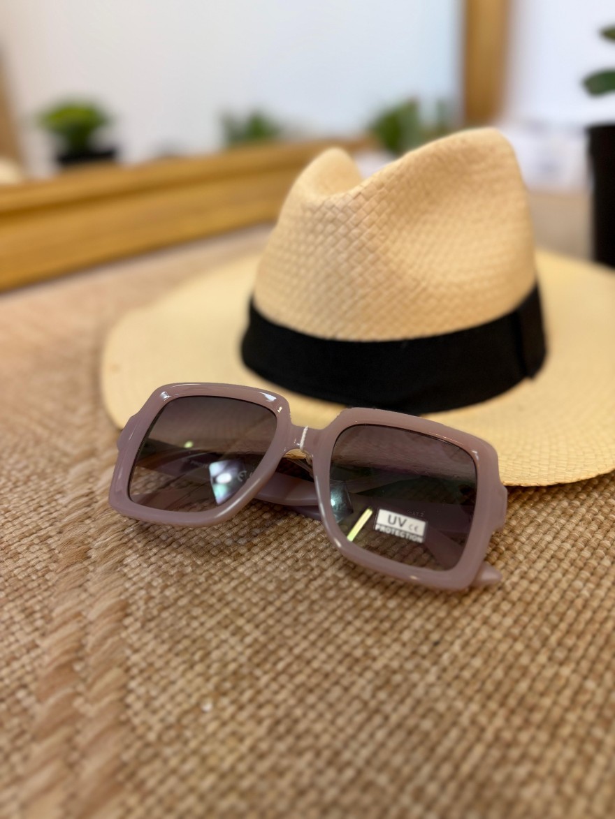 Lunettes de Soleil Carrées Chocolat Femme | Marina & Paloma