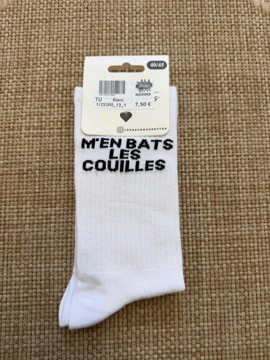 Chaussettes M'en Bats Les Couilles Homme | Les Sacachaussettes | Marina & Paloma