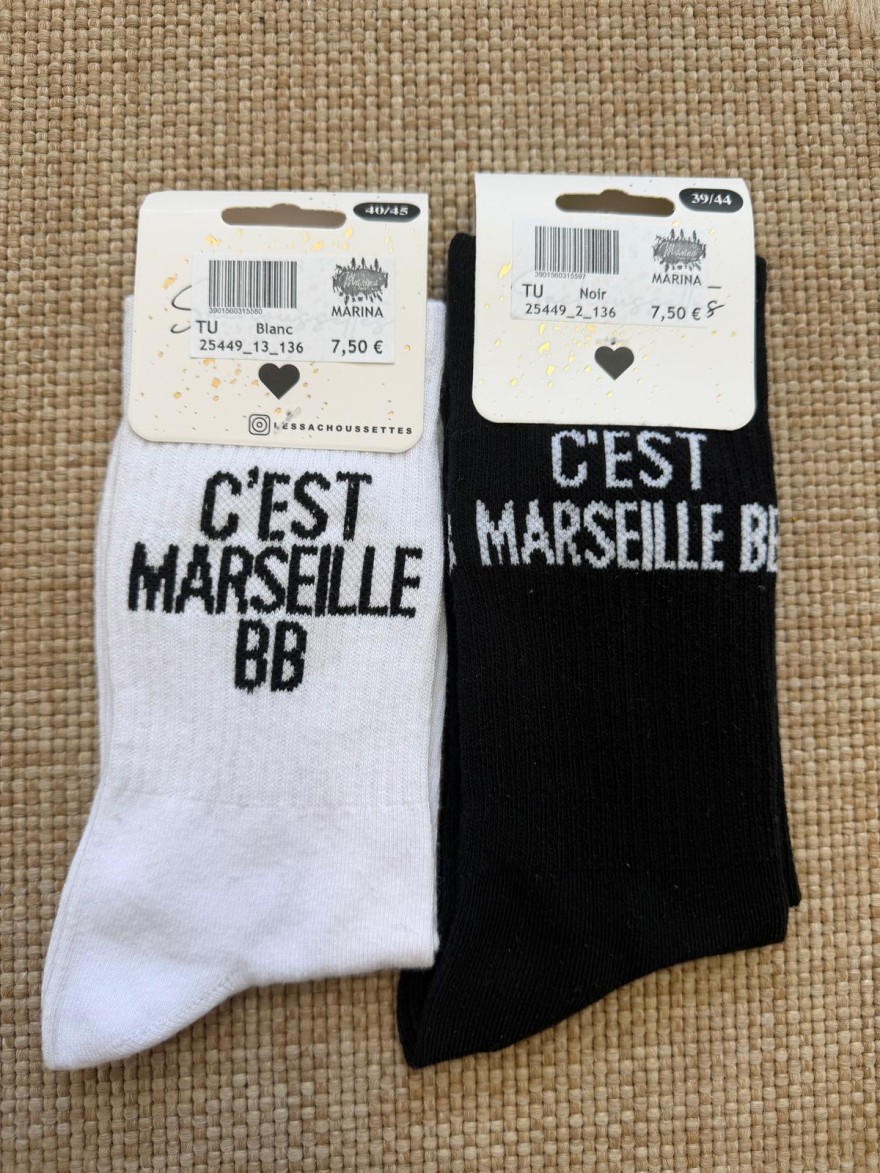 Chaussettes C'est Marseille Bébé Homme | Les Sacachaussettes | Marina & Paloma