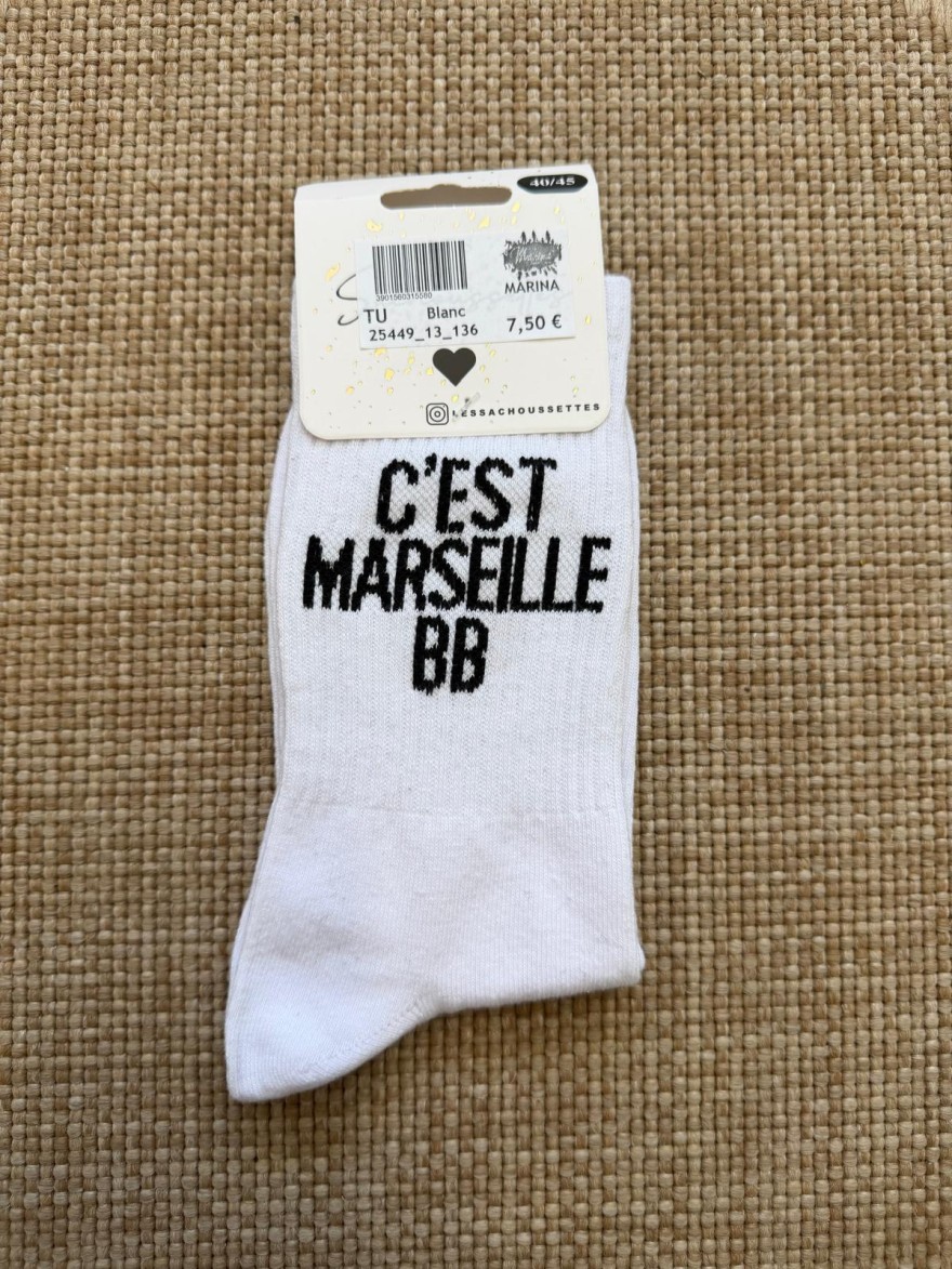 Chaussettes C'est Marseille Bébé Homme | Les Sacachaussettes | Marina & Paloma