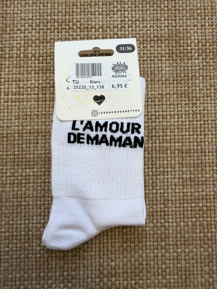 Chaussettes L'Amour de Maman Enfant | Les Sacachaussettes | Marina & Paloma