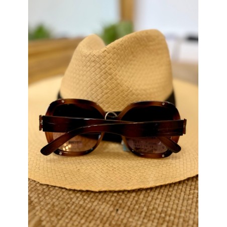 Lunettes de Soleil Oversize Marron Dégradé Femme | Marina & Paloma