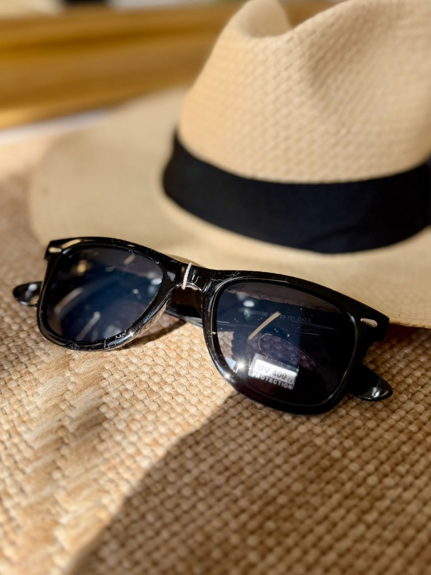 Lunettes de Soleil Noires Classiques Femme | Marina & Paloma