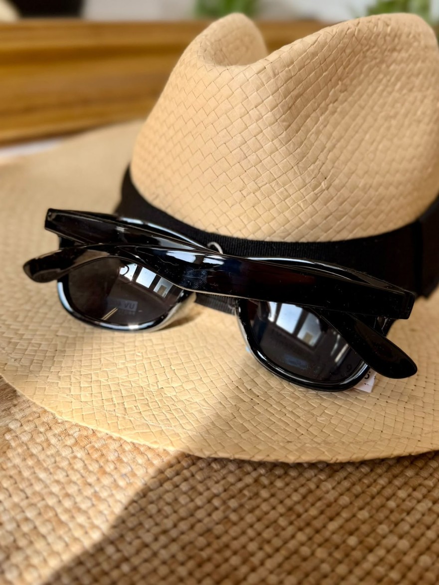 Lunettes de Soleil Noires Classiques Femme | Marina & Paloma