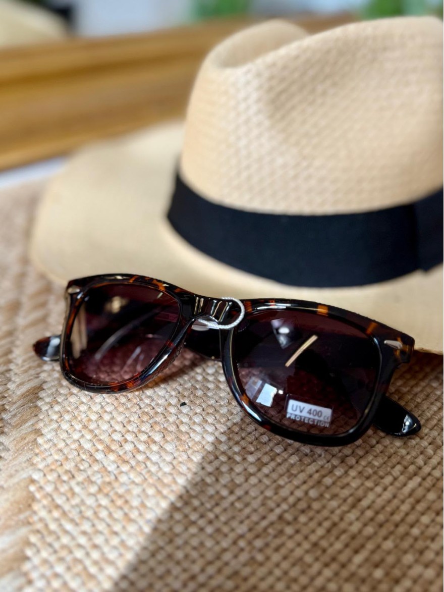 Lunettes de Soleil Femme Écaille Marron Rondes | Marina & Paloma