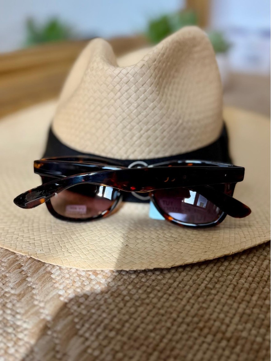 Lunettes de Soleil Femme Écaille Marron Rondes | Marina & Paloma