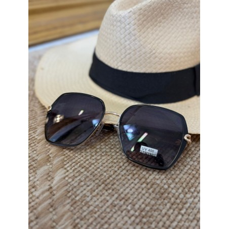 Lunettes de Soleil Blanches Femme Chaîne Dorée | Marina & Paloma