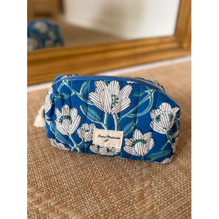 Trousse de Toilette Matelassée Fleurie Super Maîtresse | Marina & Paloma