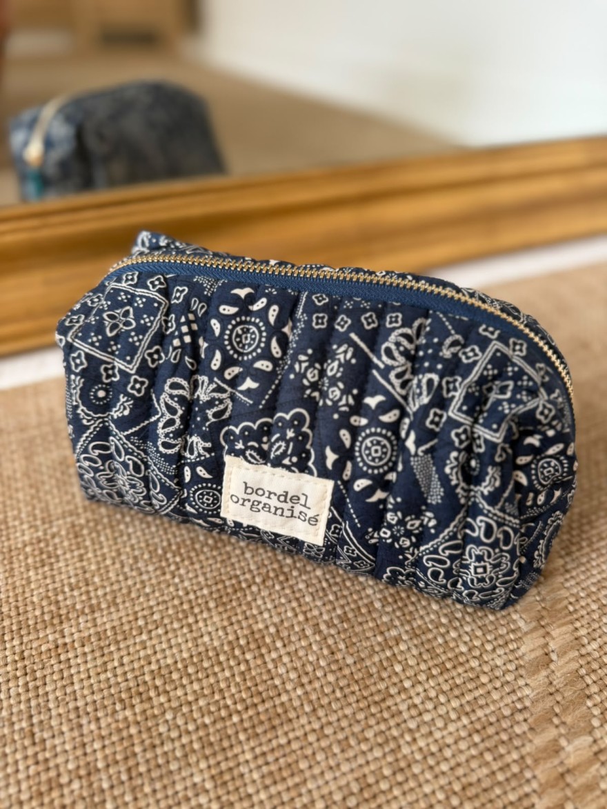 Trousse de Toilette Matelassée Bordel Organisé | Marina & Paloma Bandana