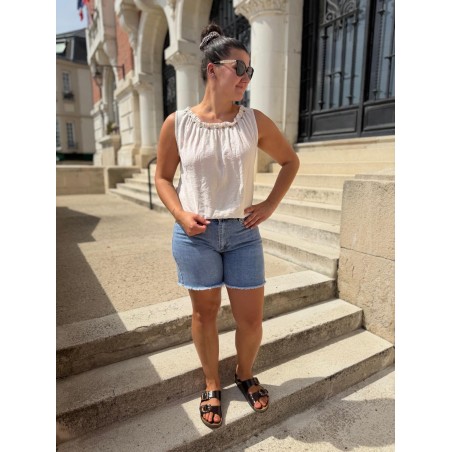 Débardeur Léger en Viscose avec Clous Camillia | Marina & Paloma