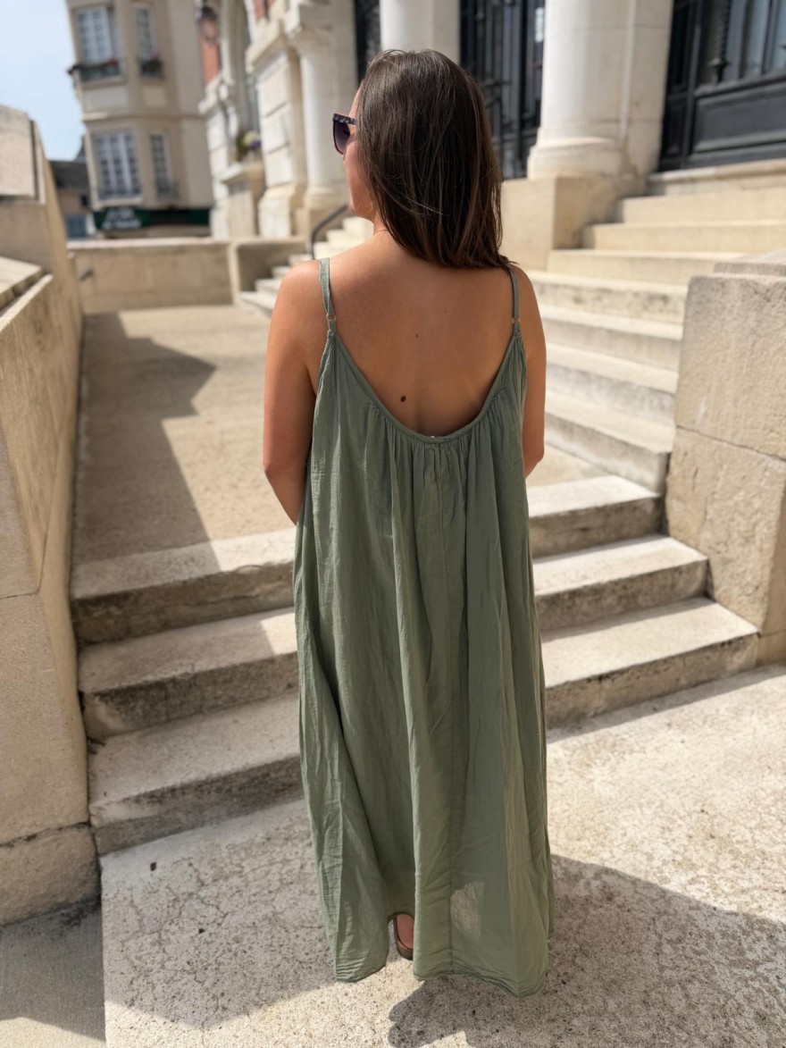 Robe Été Voile de Coton Unie Camillia | Marina & Paloma