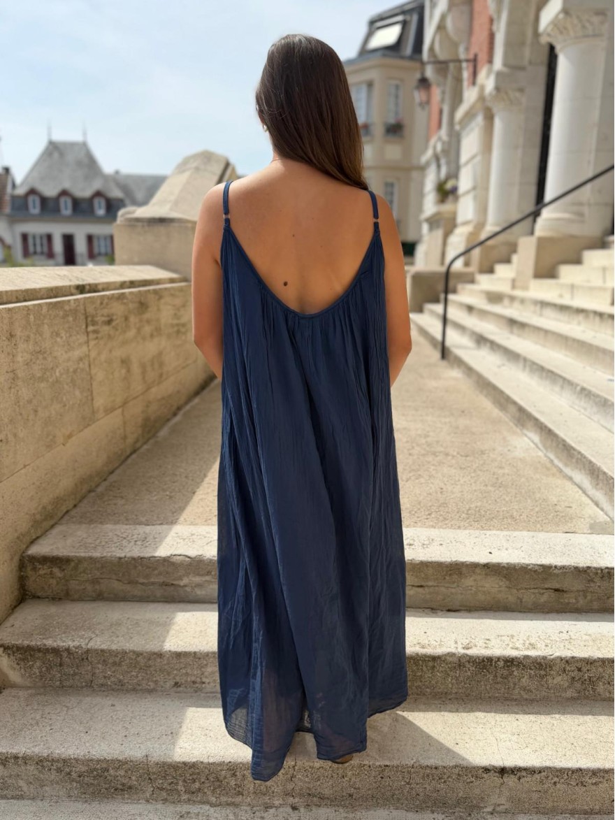 Robe Été Voile de Coton Unie Camillia | Marina & Paloma