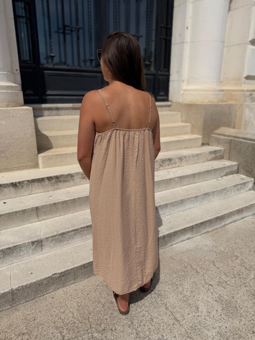 Robe Élégante à Fines Bretelles Camillia | Marina & Paloma