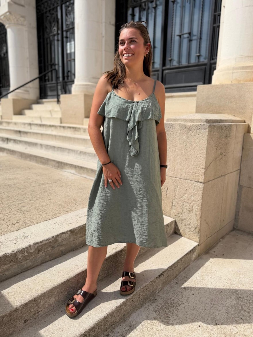 Robe Élégante à Fines Bretelles Camillia | Marina & Paloma