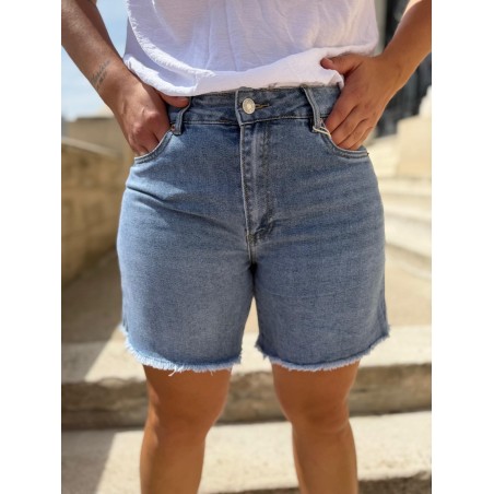 Bermuda en Jean Slim Taille Haute VS Miss | Marina & Paloma