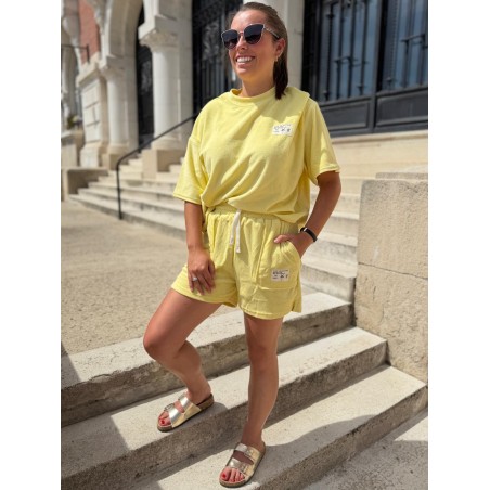Tee-Shirt Éponge Jaune Season Femme | Marina & Paloma