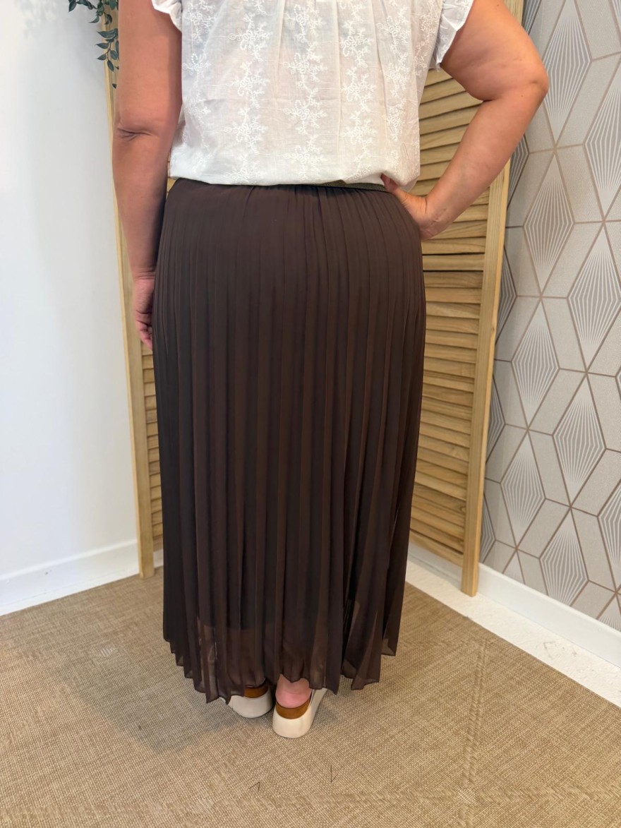 Jupe Longue Grande Taille Plissée Mily élégante et confortable | Marina & Paloma