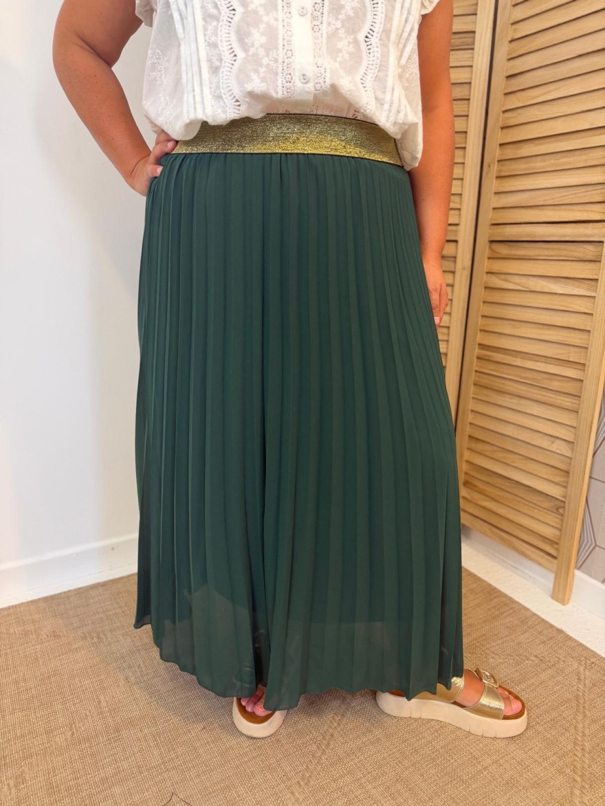 Jupe Longue Grande Taille Plissée Mily élégante et confortable | Marina & Paloma