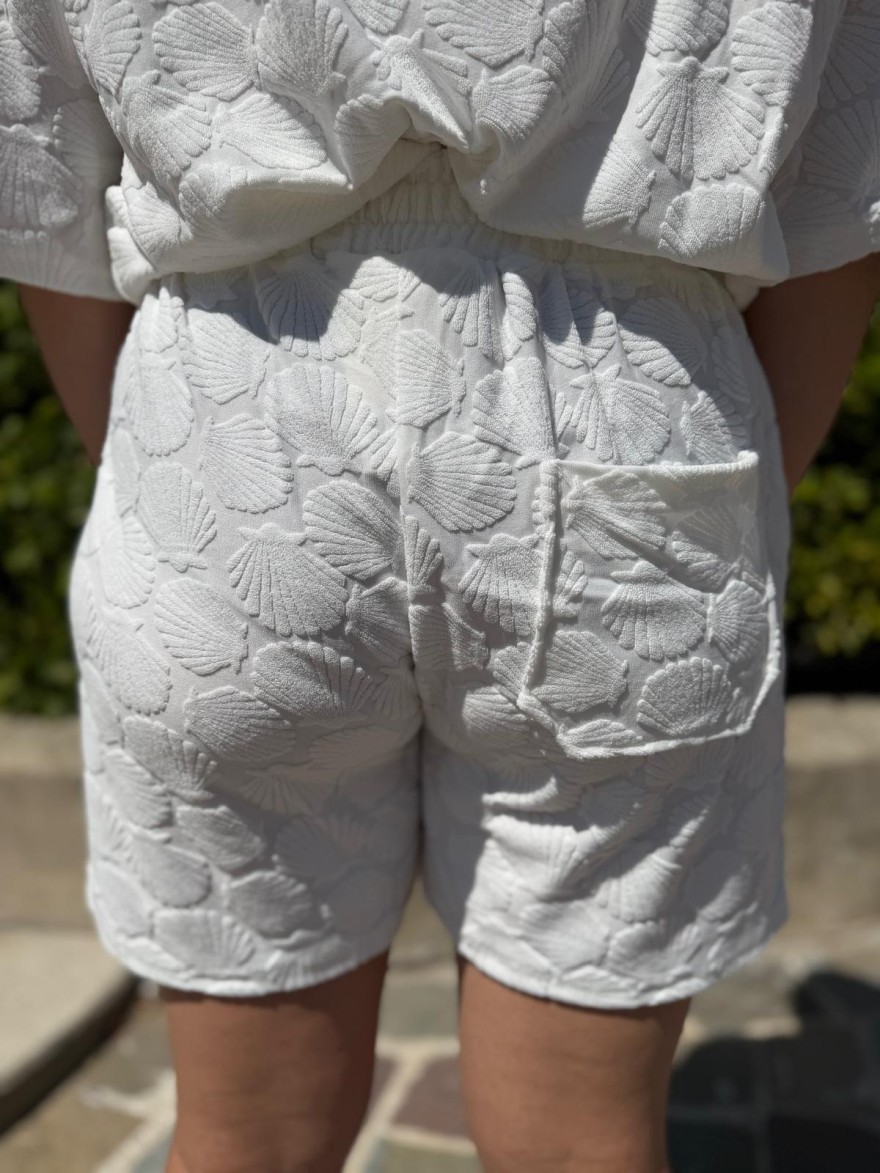 Short en Éponge Beige Reflet Coquillage Season | Marina & Paloma