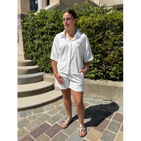 Short en Éponge Beige Reflet Coquillage Season | Marina & Paloma
