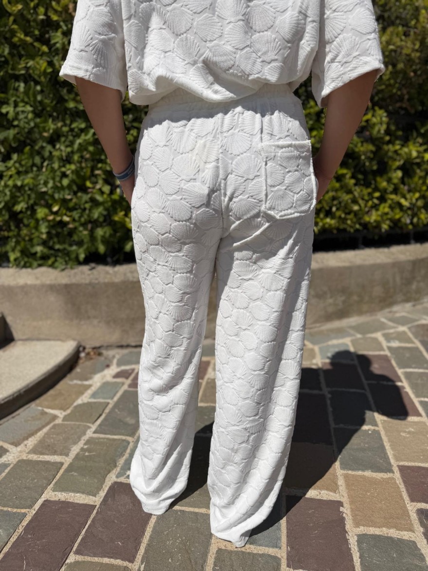 Short en Éponge Beige Effet Coquillage Season | Marina & Paloma