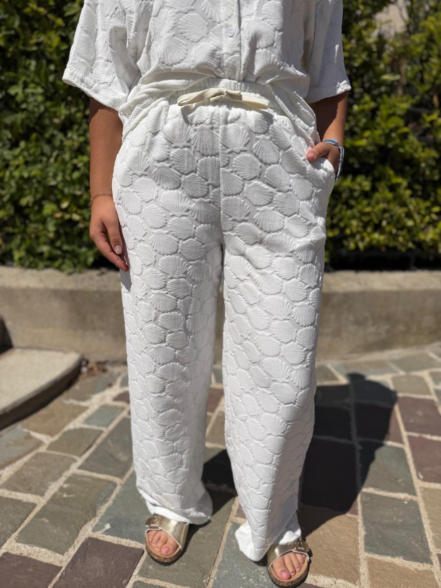 Short en Éponge Beige Effet Coquillage Season | Marina & Paloma