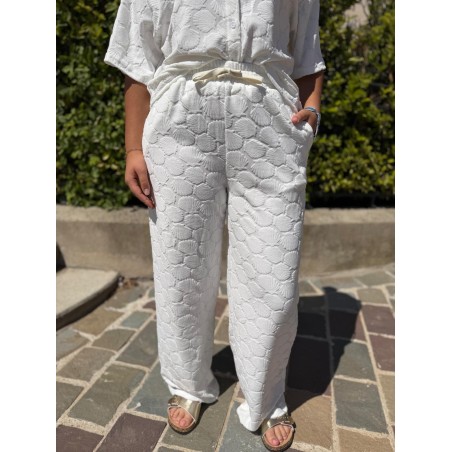 Short en Éponge Beige Effet Coquillage Season | Marina & Paloma