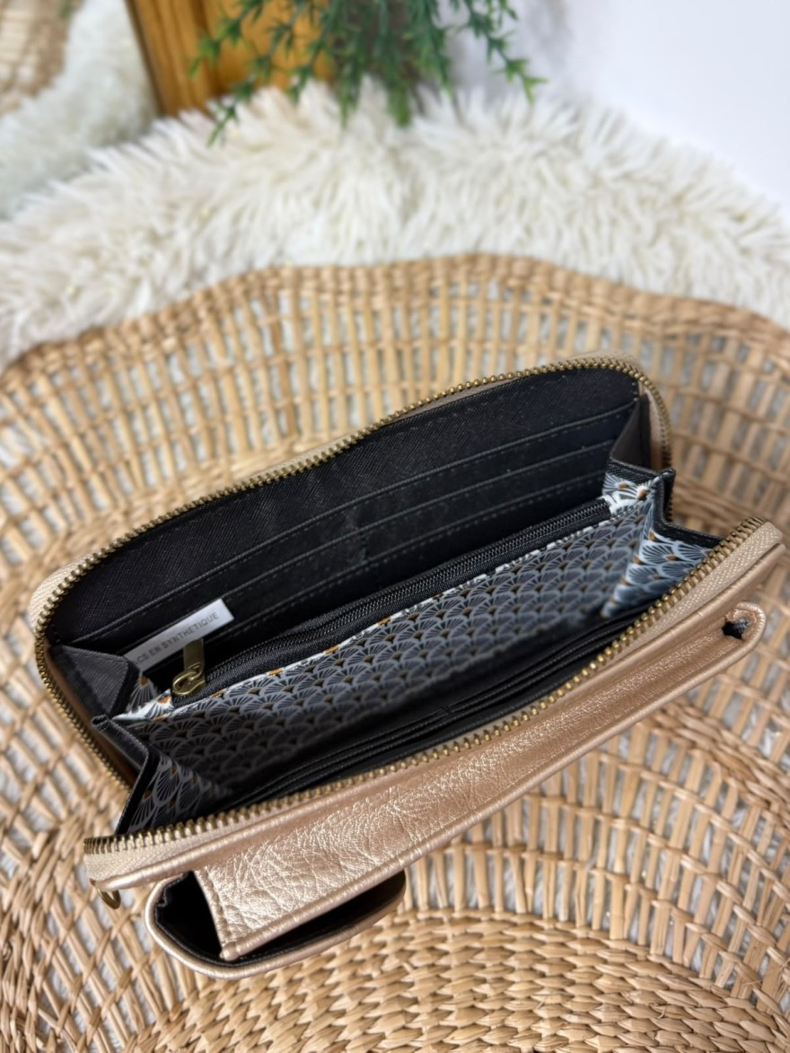 Pochette Téléphone Champagne Synthétique | Marina & Paloma