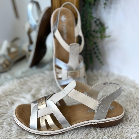 Nu-Pieds Rieker 65918-91 Confort en Cuir | Marina & Paloma