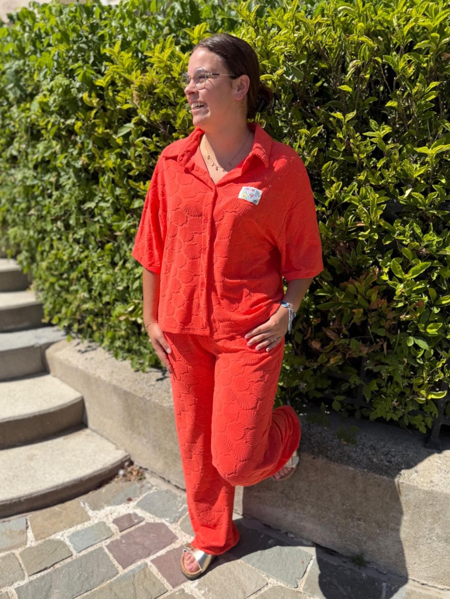 Chemise en Éponge Season avec motif coquillages en relief | Marina & Paloma