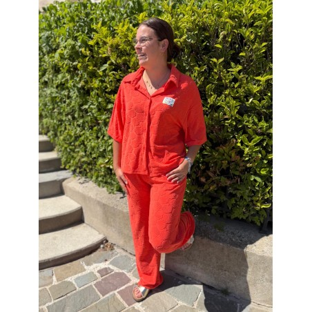 Chemise en Éponge Season avec motif coquillages en relief | Marina & Paloma