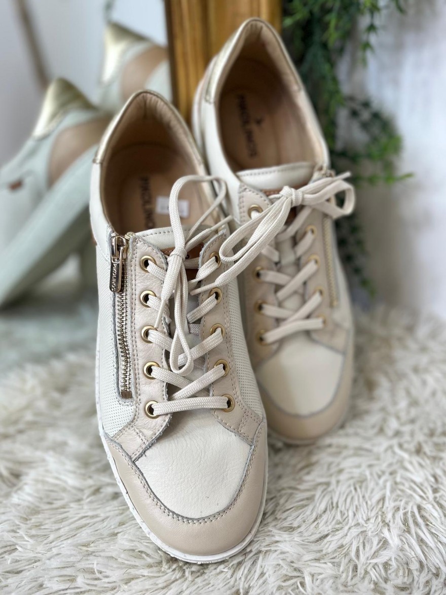 Basket Pikolinos Cantabria W4R-6622C1 cuir beige | Marina & Paloma