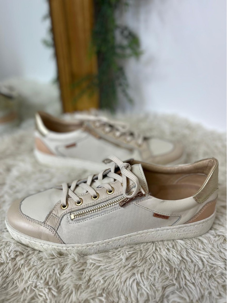 Basket Pikolinos Cantabria W4R-6622C1 cuir beige | Marina & Paloma