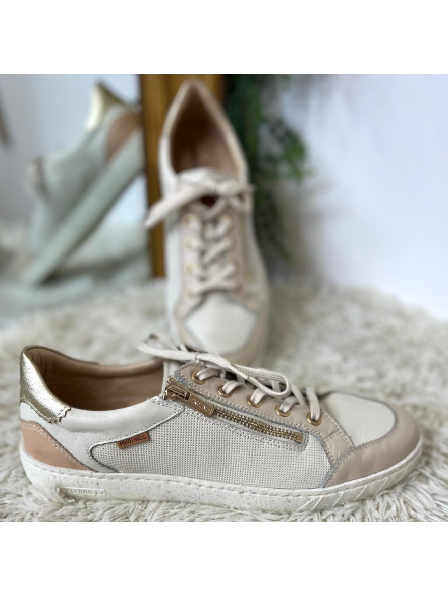 Basket Pikolinos Cantabria W4R-6622C1 cuir beige | Marina & Paloma