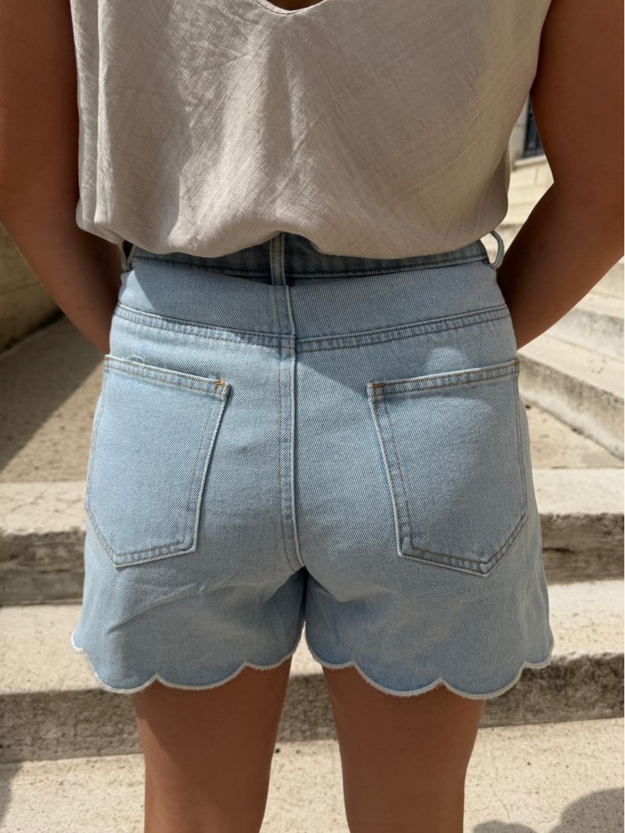 Short en Jean Clair Taille Haute Kilky | Marina & Paloma