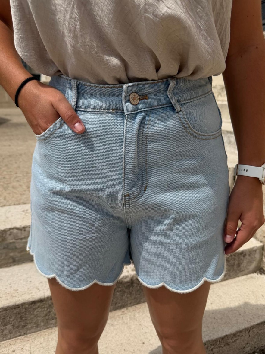 Short en Jean Clair Taille Haute Kilky | Marina & Paloma