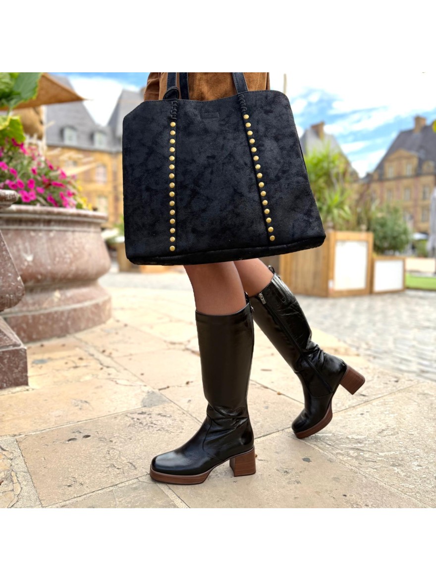 Botte Dorking Cristel D9339 Cuir Marron Talon 6 cm | Marina & Paloma